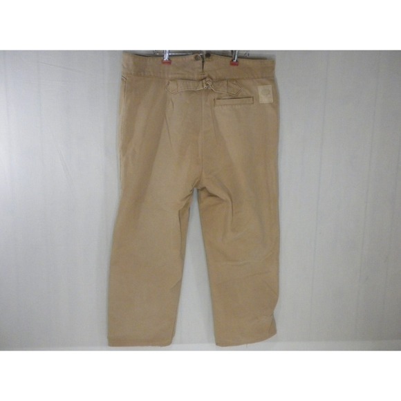 Vtg Wah Maker Frontier Jeans 40x26 Brown Buckle Back Button Fly Canvas USA‎ - Picture 3 of 13